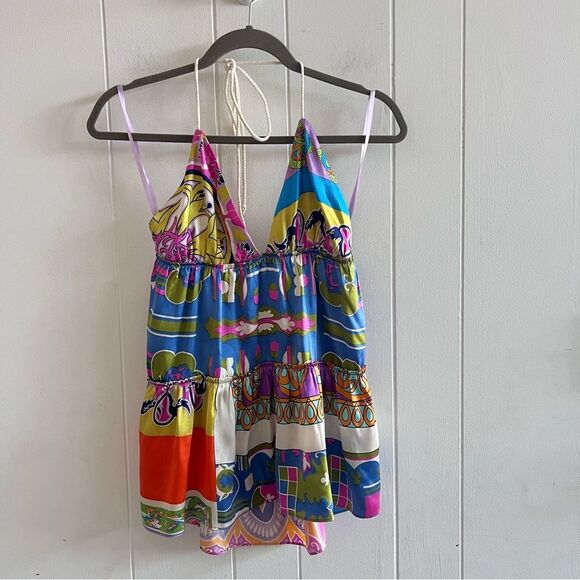 Alice & Trixie Silk Halter Top - Picture 1 of 7